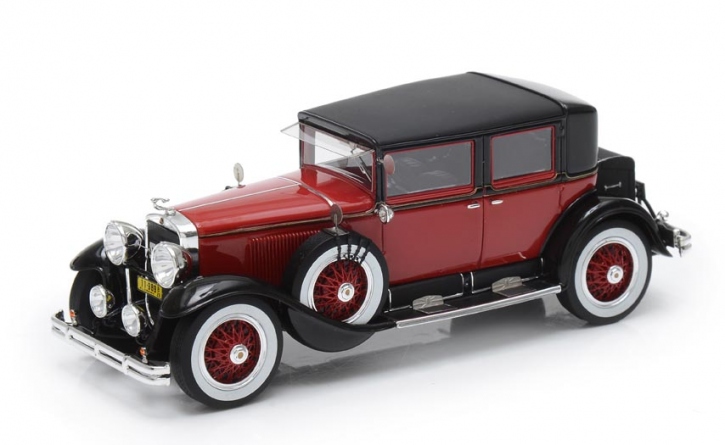 1928 Cadillac Series 341A "Al Capone" Town Sedan rot-schwarz 1/43 Fertigmodell