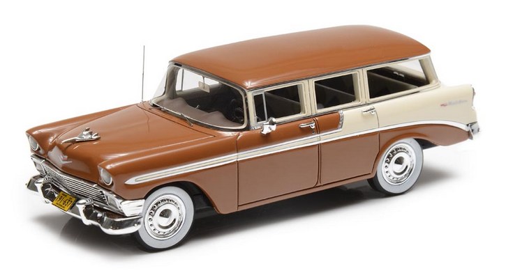 1956 Chevrolet Beauville Bel Air Wagon 4-door brown-beige 1/43 ready made