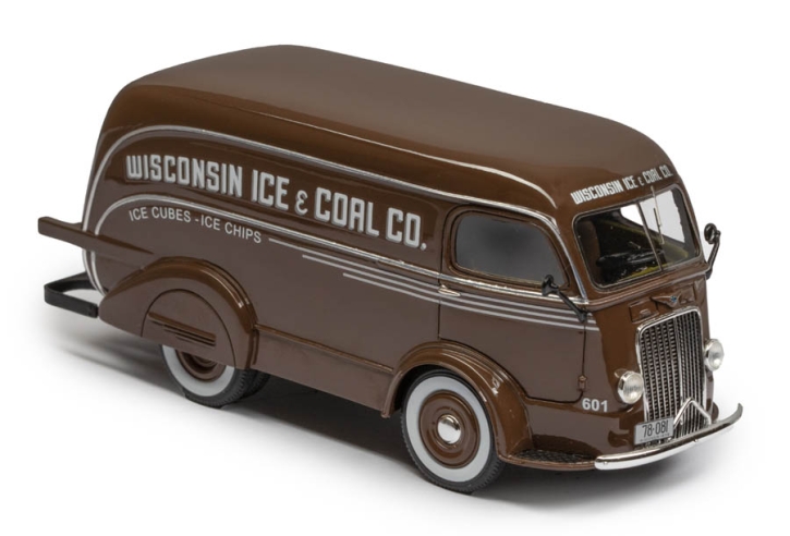 1938 International D-300 Wisconsin Ice & Coal Co. Delivery Van brown 1/43