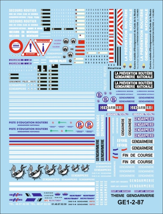 Gendarmerie 01-2 1/87 papier