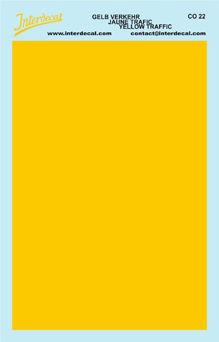 solid color plates (95 x140 mm) trafficyellow