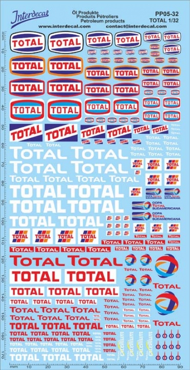 Öl Produkte 5-1 TOTAL Sponsoren Decal 1/32 (195x100 mm)