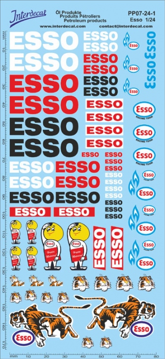 Petroleum products 07-1   1/24  ESSO  sponsors Decal (195x90 mm)