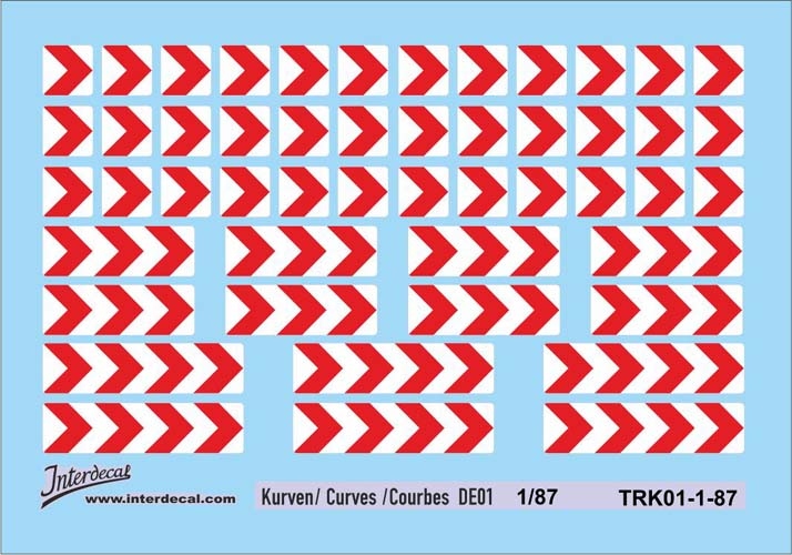 Curves 01 1/87 Waterslidedecals red-white 70x53mm INTERDECAL