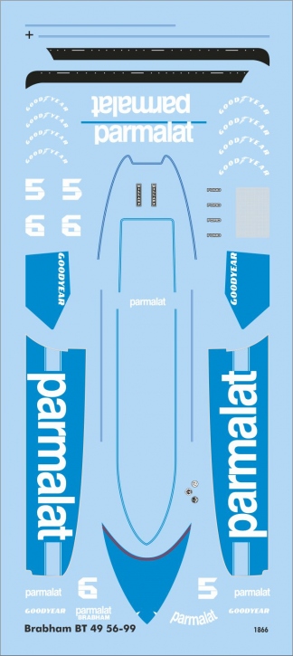 Brabham BT49 56-99 1/43 Naßschiebebild JA Miniatures