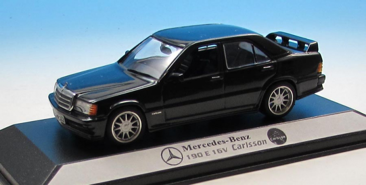 1990 Mercedes-Benz 190E 16V W201 CARLSON schwarz 1/43 Fertigmodell