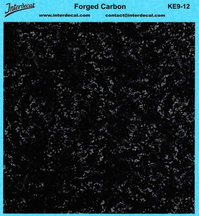 Forged Carbon Muster 1 1/18 Naßschiebebild Decal silber-schwarz 140x140mm