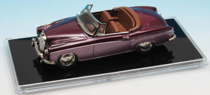 1958 Mercedes 220 S Cabriolet zweifarbig violet met. 1/43 Zinnlegierung