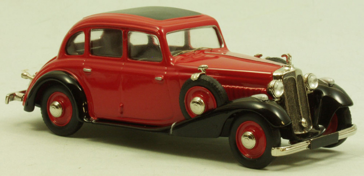 1934 Horch 830 3 Liter V8 Limousine 4-türig schwarz-rot 1/43 Zinnlegierung