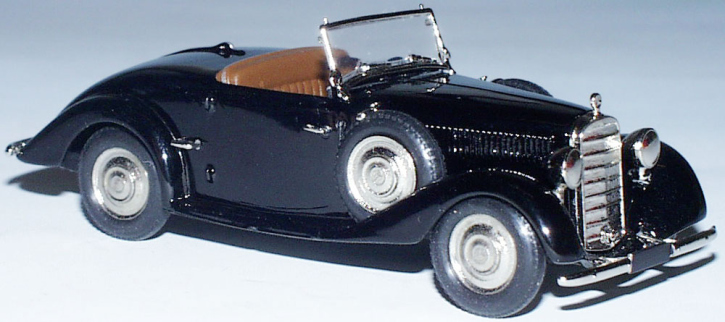 1937 Mercedes 230 Roadster schwarz 1/43 Zinnlegierung Fertigmodell