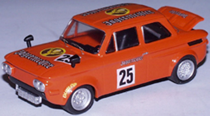 1960 NSU TT "Jägermeister" No. 25 orange 1/43 Zinnlegierung Fertigmodell