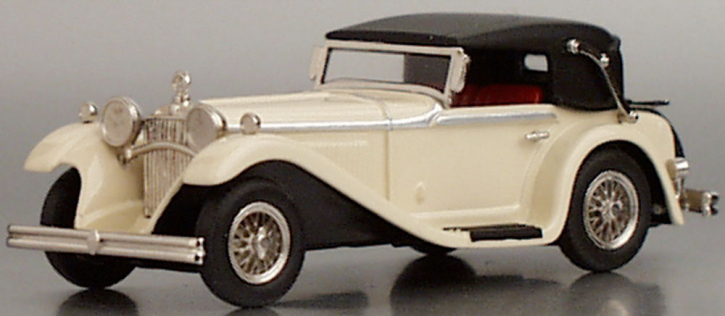 1931 Mercedes-Benz 370S Mannheim Convertible, closed roof white 1/43 ready made