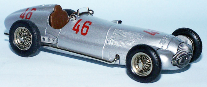 1938 Mercedes W 154 GP Monoposto No.46 silber 1/43 Zinnlegierung Fertigmodell