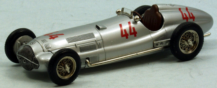 1938 Mercedes W 154 GP Monoposto No.44 silber 1/43 Zinnlegierung Fertigmodell