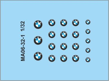 Logo 06 "B" 1/32 Waterslidedecals 16x12mm INTERDECAL