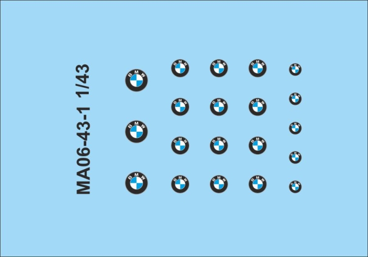 Logo 06 "B" 1/43 Naßschiebebild Decal 14x11mm INTERDECAL