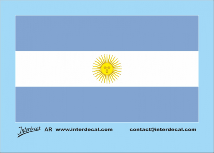 Flaggen Argentinien Decal (60x36 mm)