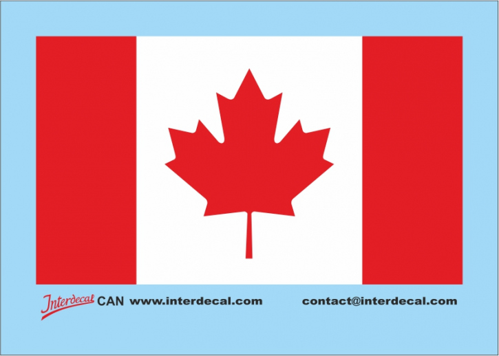 Flags Canada Decal (60x36 mm)