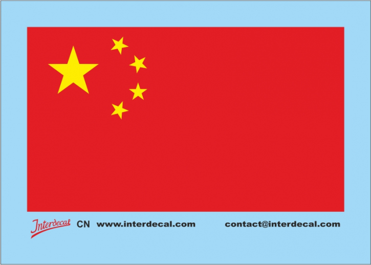 Flags China Decal (60x36 mm)