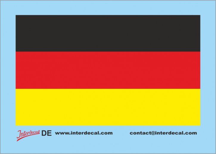 Flaggen Deutschland Decal (60x36 mm)