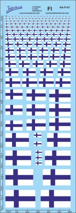 Flaggen Finnland Decal (180x70 mm)