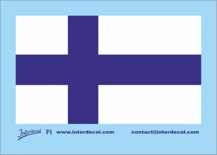 Flaggen Finnland Decal (60x36 mm)