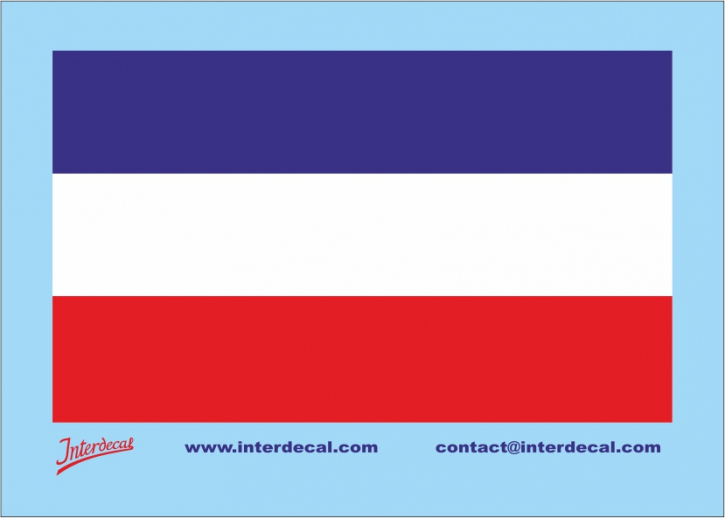 Flags NL Waterslidedecals different colors 60x36mm INTERDECAL