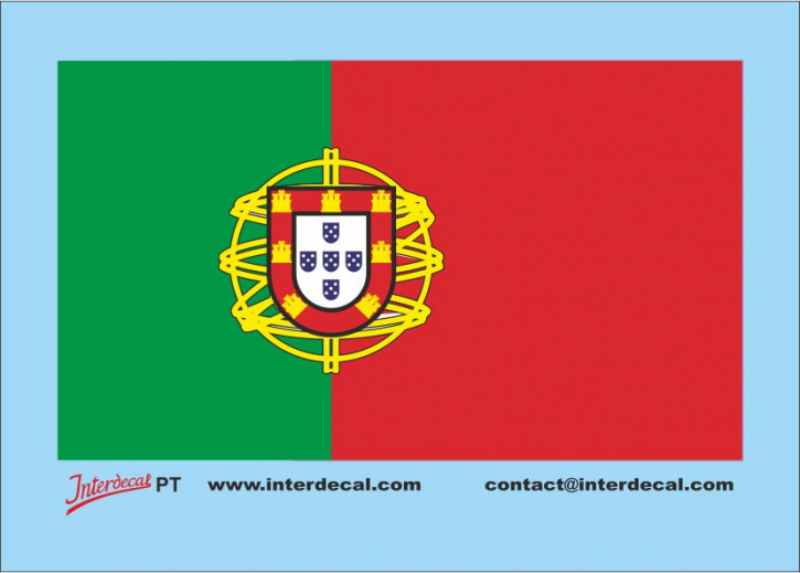 Flags Portugal  Decal (60x36 mm)