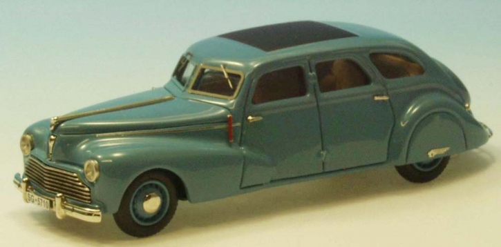 Peugeot 203 /402 body Höhener (CH) blue 1/43 ready made