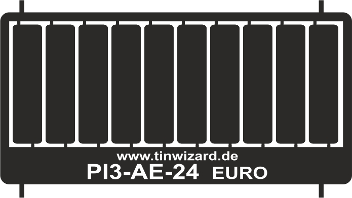 Pièces gravées pour Alemand Plaques immatriculations Euro 1/24 argent