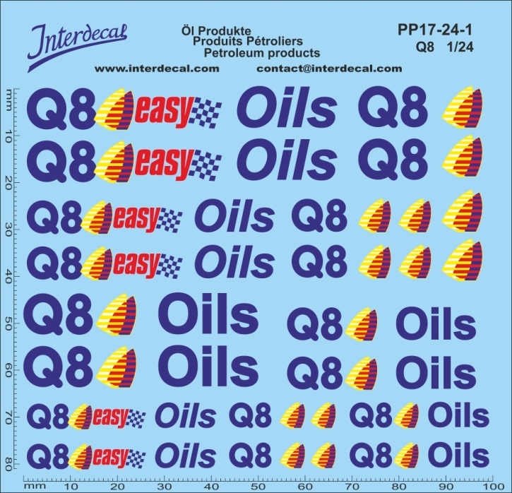 Produits Pétroliers 17-1 1/24 Décalcomanies 81x99mm INTERDECAL
