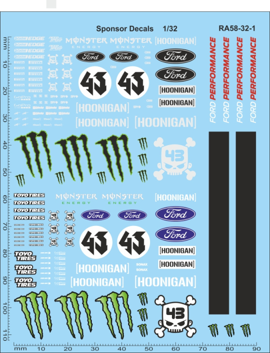 Straßenrennen 58 1/32 Naßschiebebild Decal 111x90mm INTERDECAL