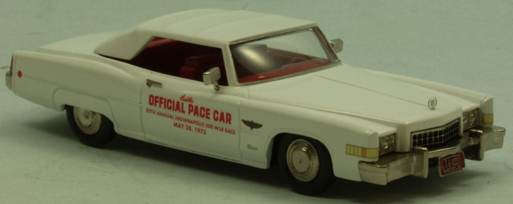 1973 Cadillac Eldorado Indianapolis Pace Car 1973, Dach geschlossen weiss 1/43