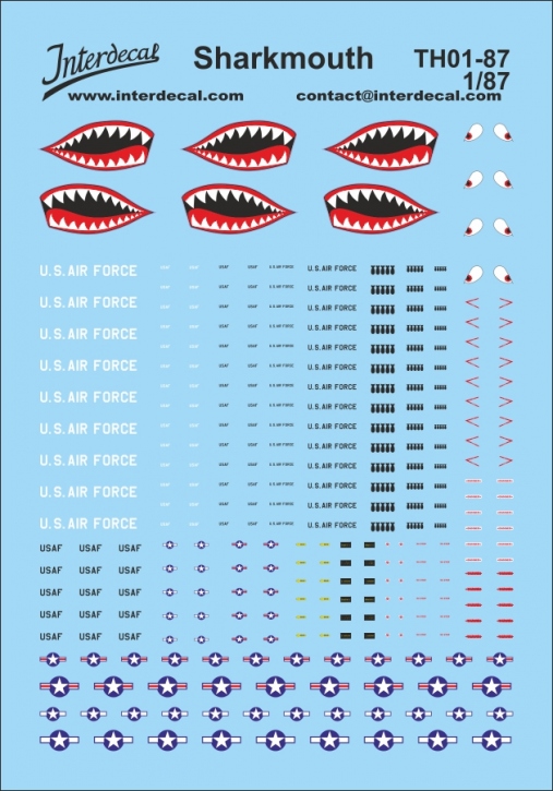 Sharkmouth 1/87 (115x75 mm)