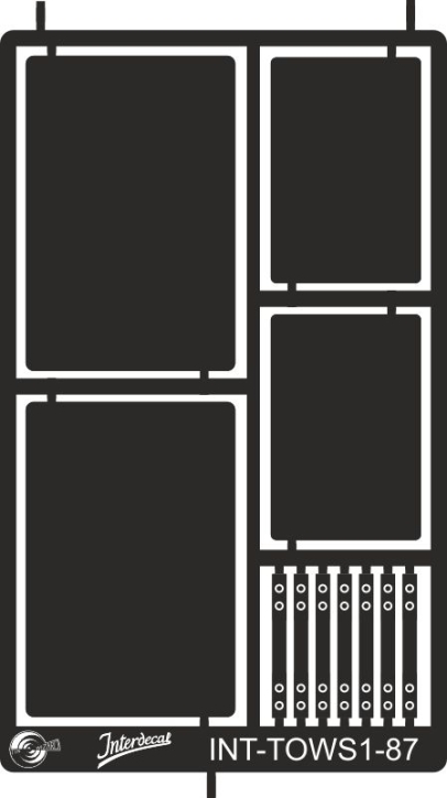 Plaque de métal 01 pour Signalisation routière villes 1/87 Argent allemand (NS)