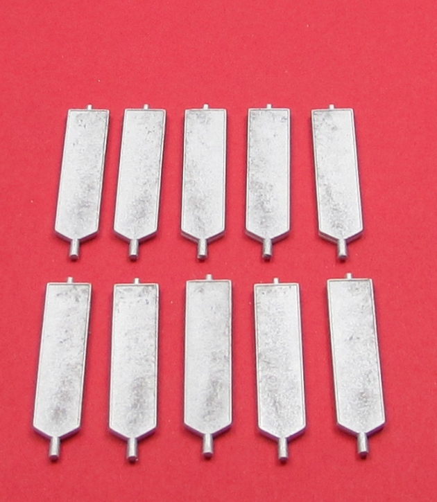 Traffic Delineators 01  10  pieces  (without Base) + Decal  1/43