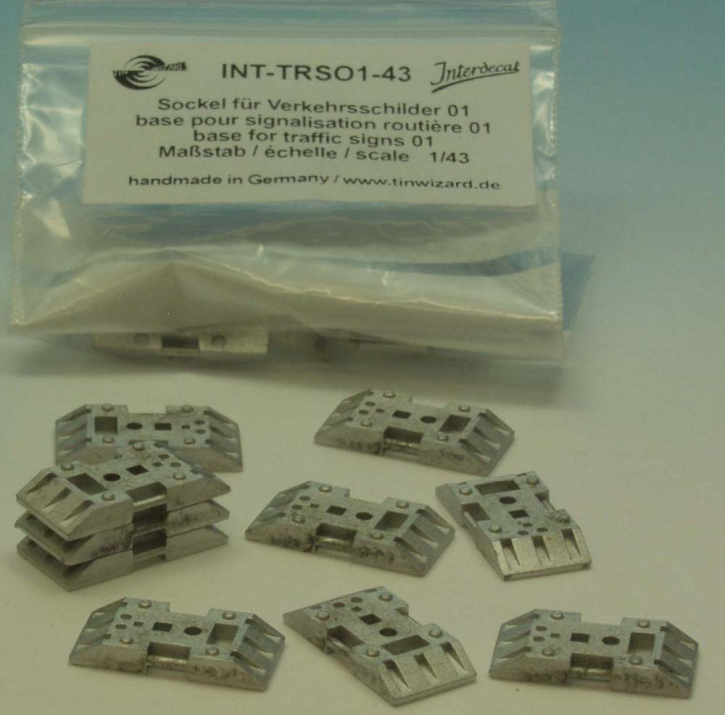 Base 01 for traffic signs 1/43 10 pieces Base 01 for traffic signs 1/43 10 pieces