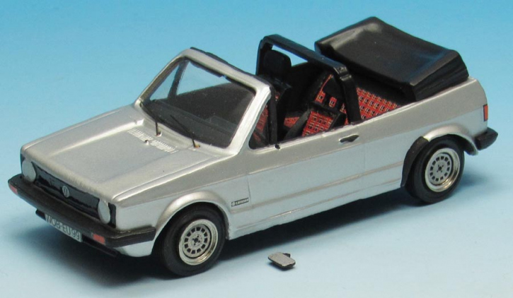 1980 VW Golf Convertible silver 1/43 whitemetal/pewter ready made