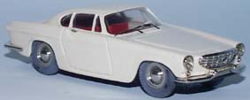 1960 Volvo P1800 blanc 1/43 métal blanc/étain tout monté