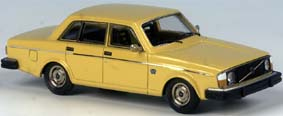 1975 Volvo 244 DL rechtsgelenkt RHD gelb 1/43 Zinnlegierung Fertigmodell