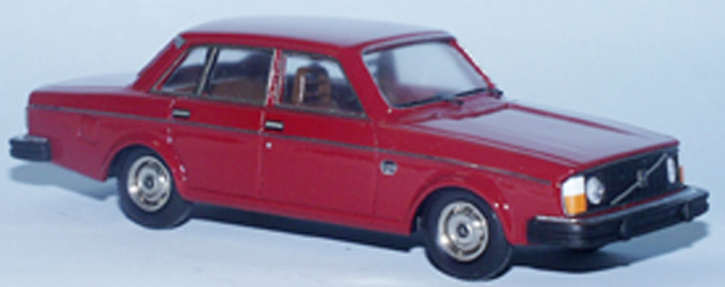 1975 Volvo 244 DL rechtsgelenkt rot 1/43 Zinnlegierung Fertigmodell