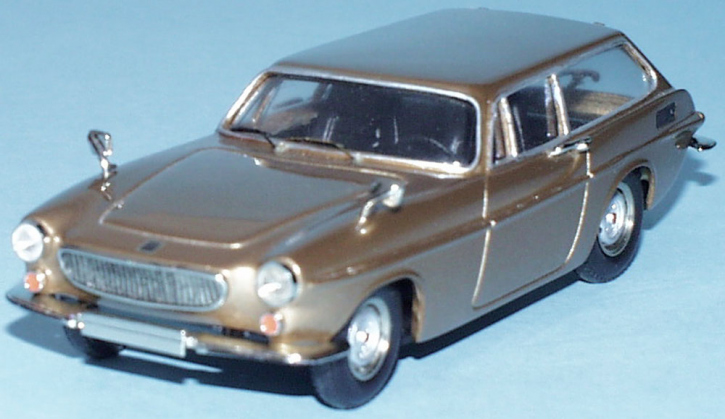 1971 Volvo ES 1800 Wagon or 1/43 métal blanc/étain tout monté