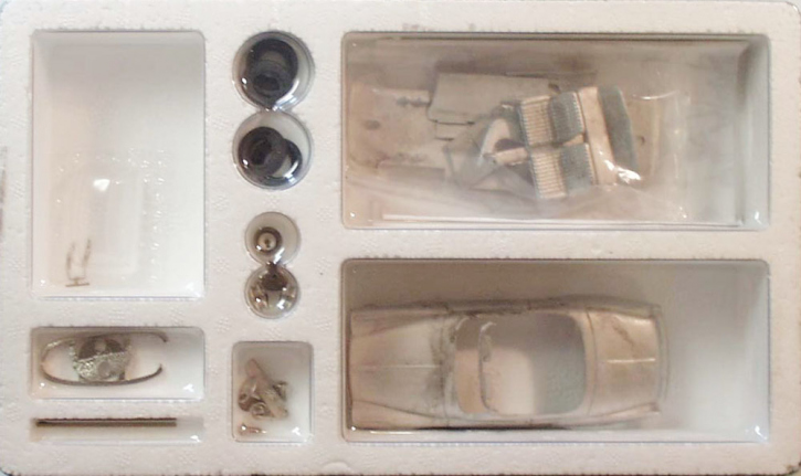 1955 Borgward Isabella Convertible unpainted 1/43 whitemetal/pewter kit