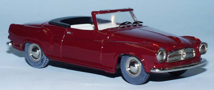 1957 Borgward Isabella Coupe Cabriolet rot 1/43 Zinnlegierung Fertigmodell