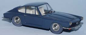 1965 Glas 1700 GT Coupe dunkelblau 1/43 Zinnlegierung Fertigmodell