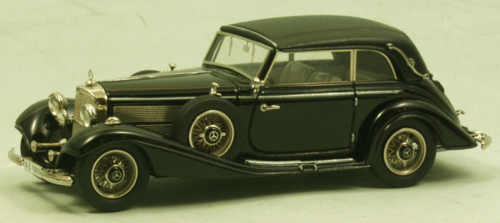 1939 Mercedes 540K Cabriolet B, Dach geschlossen schwarz 1/43 Zinnlegierung