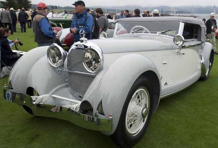 1932 Austro-Daimler ADR 635 Bergmeister Armbruster Sport Cabriolet, Dach offen