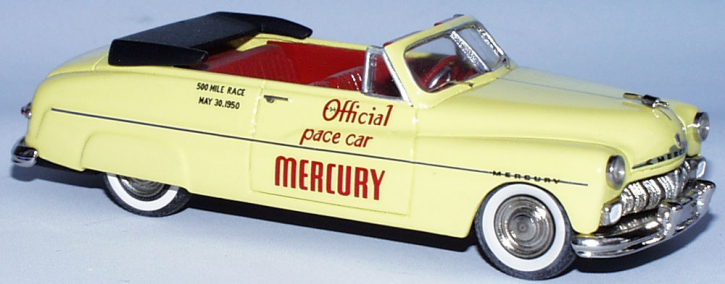 1950 Ford Mercury Indianapolis Pace Car 1950 yellow 1/43 whitemetal/pewter