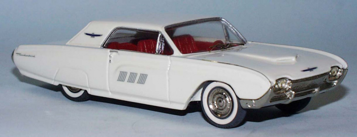 1963 Ford Thunderbird Hardtop white 1/43 whitemetal/pewter ready made