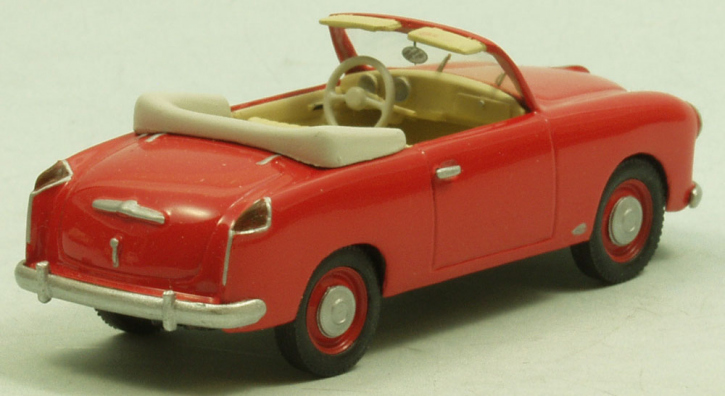 1955 NSU-Fiat Neckar Sport convertible 1955, Dach offen rot 1/43 Fertigmodell